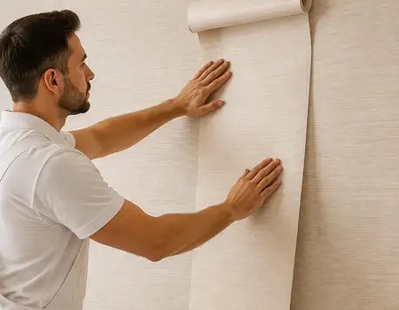 instalación de papel mural vinílico